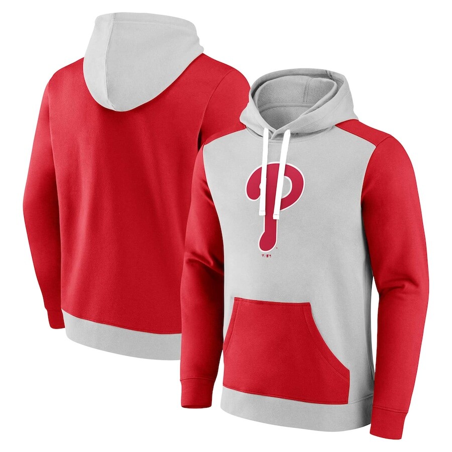 

Пуловер с капюшоном Fanatics Branded Philadelphia Phillies, серый
