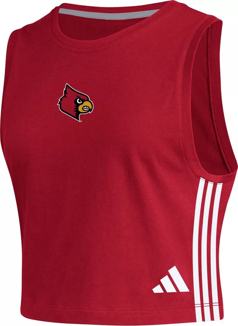 

Женская красная укороченная майка Adidas Louisville Cardinal Cardinal