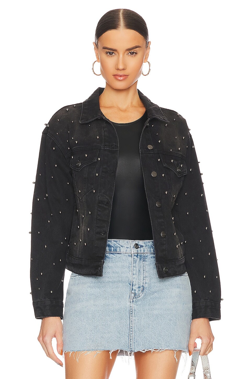 

Куртка superdown Pearl Denim, цвет Washed Black