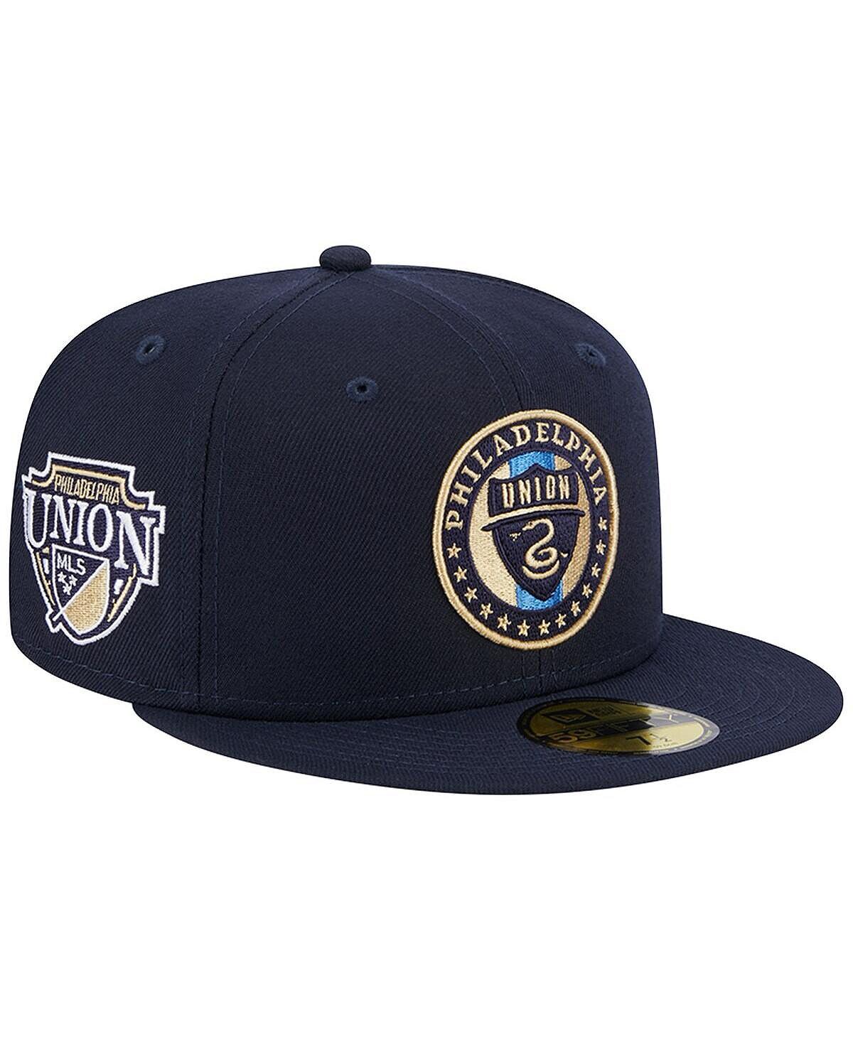 

Мужская темно-синяя шляпа с нашивкой Philadelphia Union 59Fifty New Era