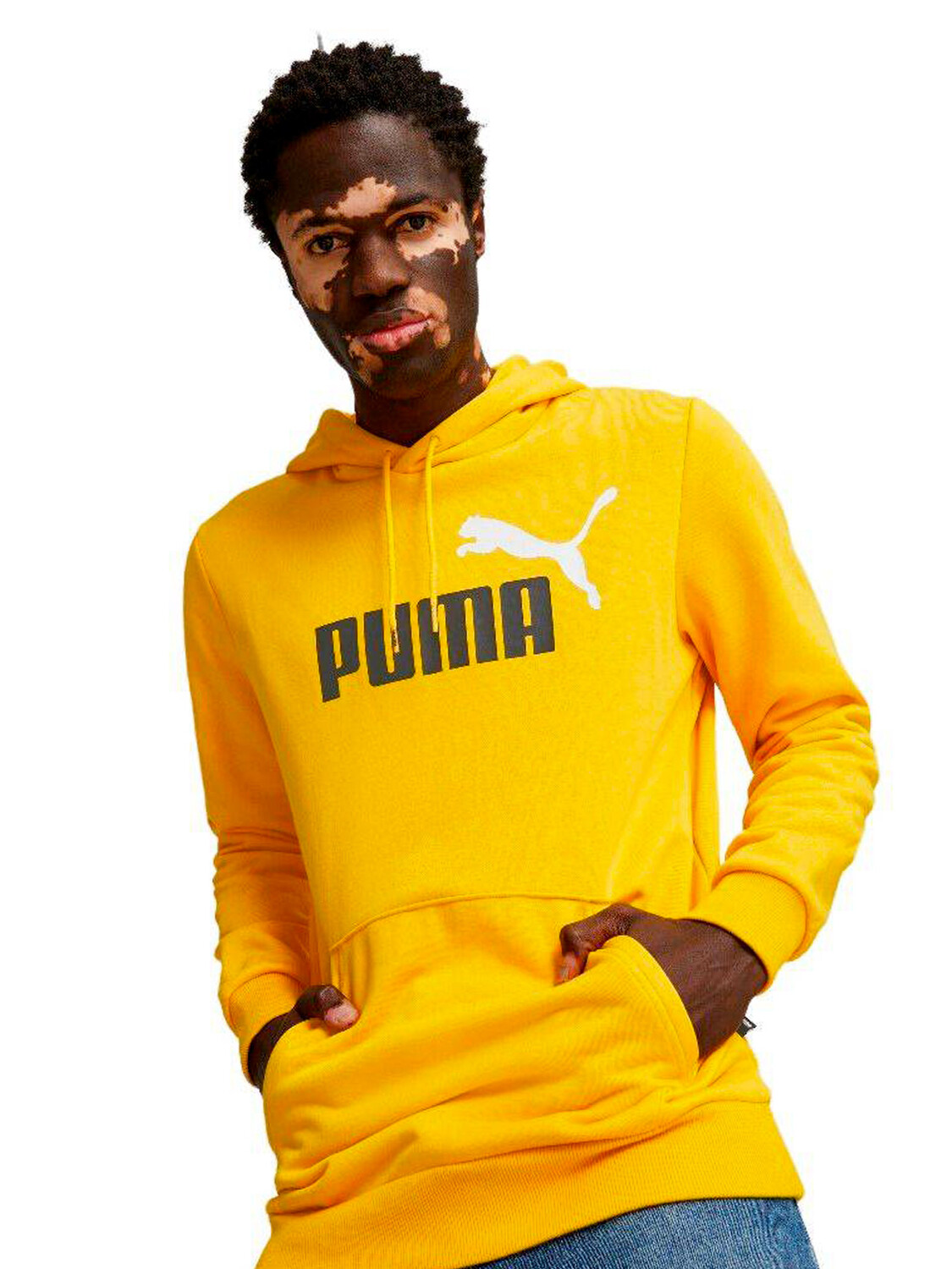 

Толстовка Puma с логотипом и капюшоном, желтый