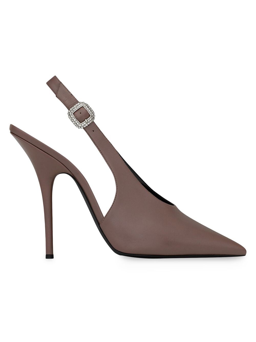 

Туфли-лодочки Yasmeen с ремешком на пятке из блестящей кожи Saint Laurent
