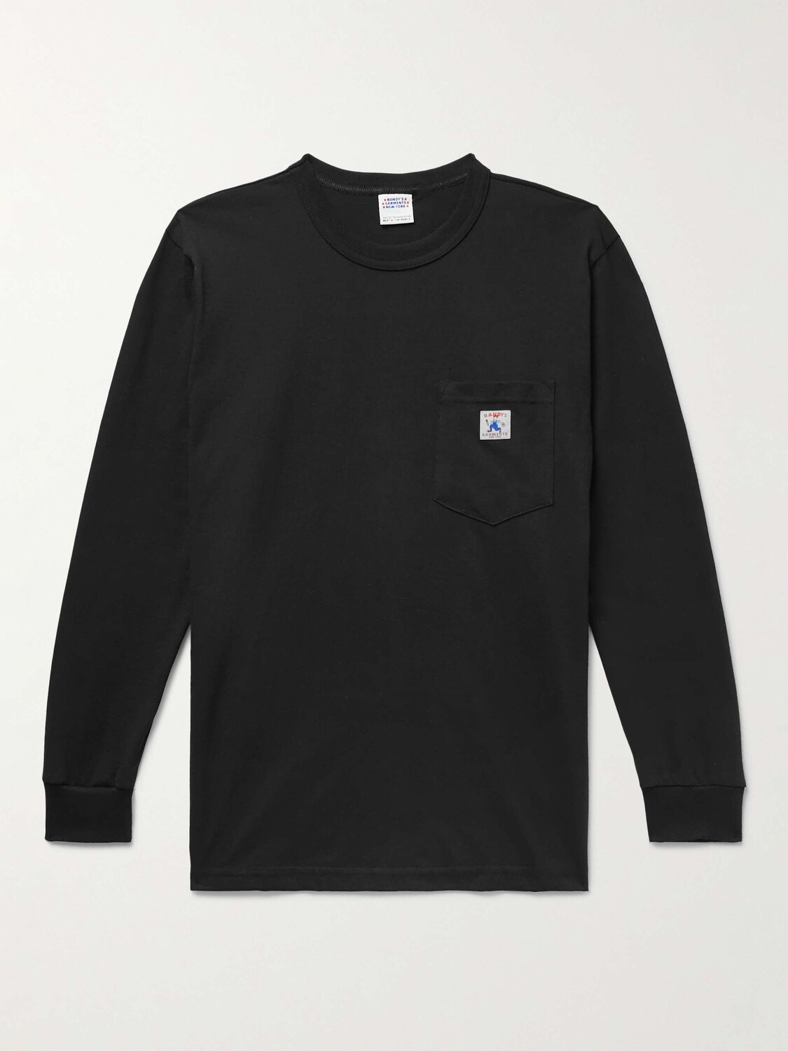 

Футболка из хлопкового джерси с аппликацией логотипа Randy'S Garments, черный