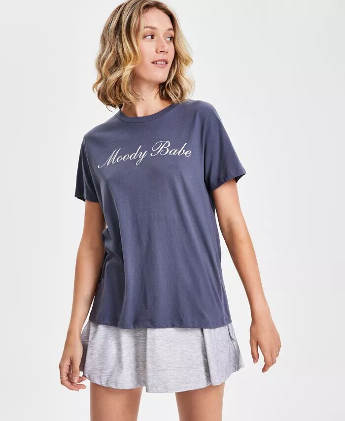 

Футболка с рисунком «Moody Babe» для юниоров Grayson Threads, The Label, серый