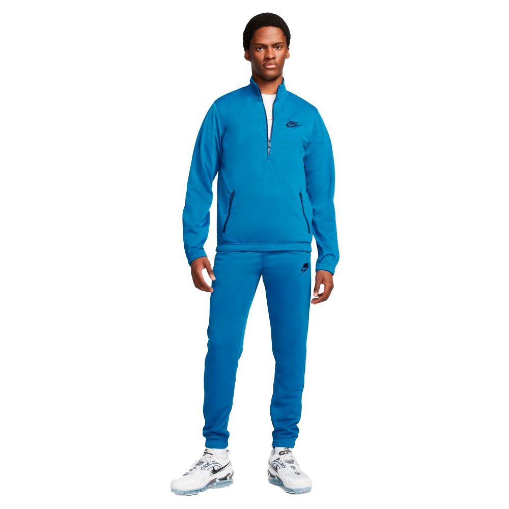 Спортивный костюм Nike Sportswear Sport Essentials Poly Knit, синий –  заказать с доставкой из-за рубежа через онлайн-сервис «CDEK.Shopping»