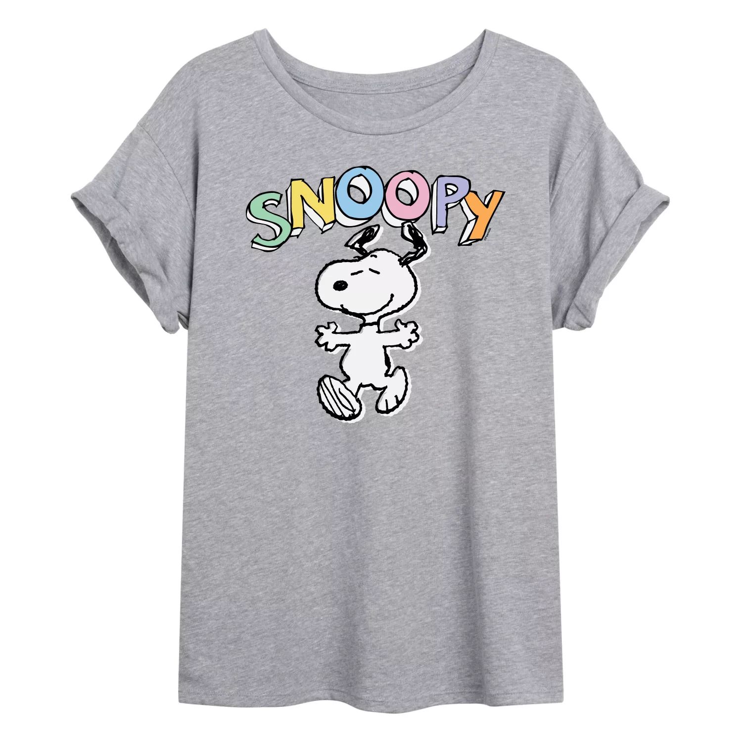 цена Детская футболка Peanuts Snoopy с струящимся рисунком и рисунком Licensed Character