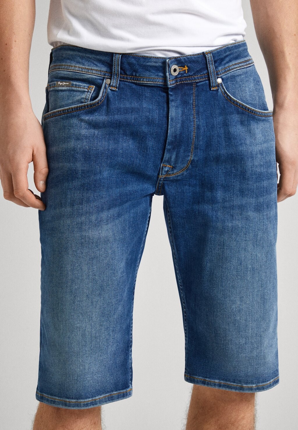 

Джинсовые шорты STRAIGHT Pepe Jeans, синий деним