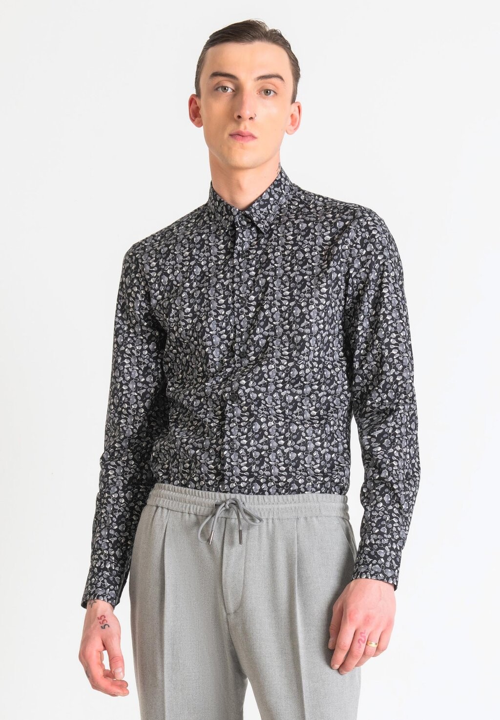 

Рубашка Napoli Slim Fit Antony Morato, цвет anthracite