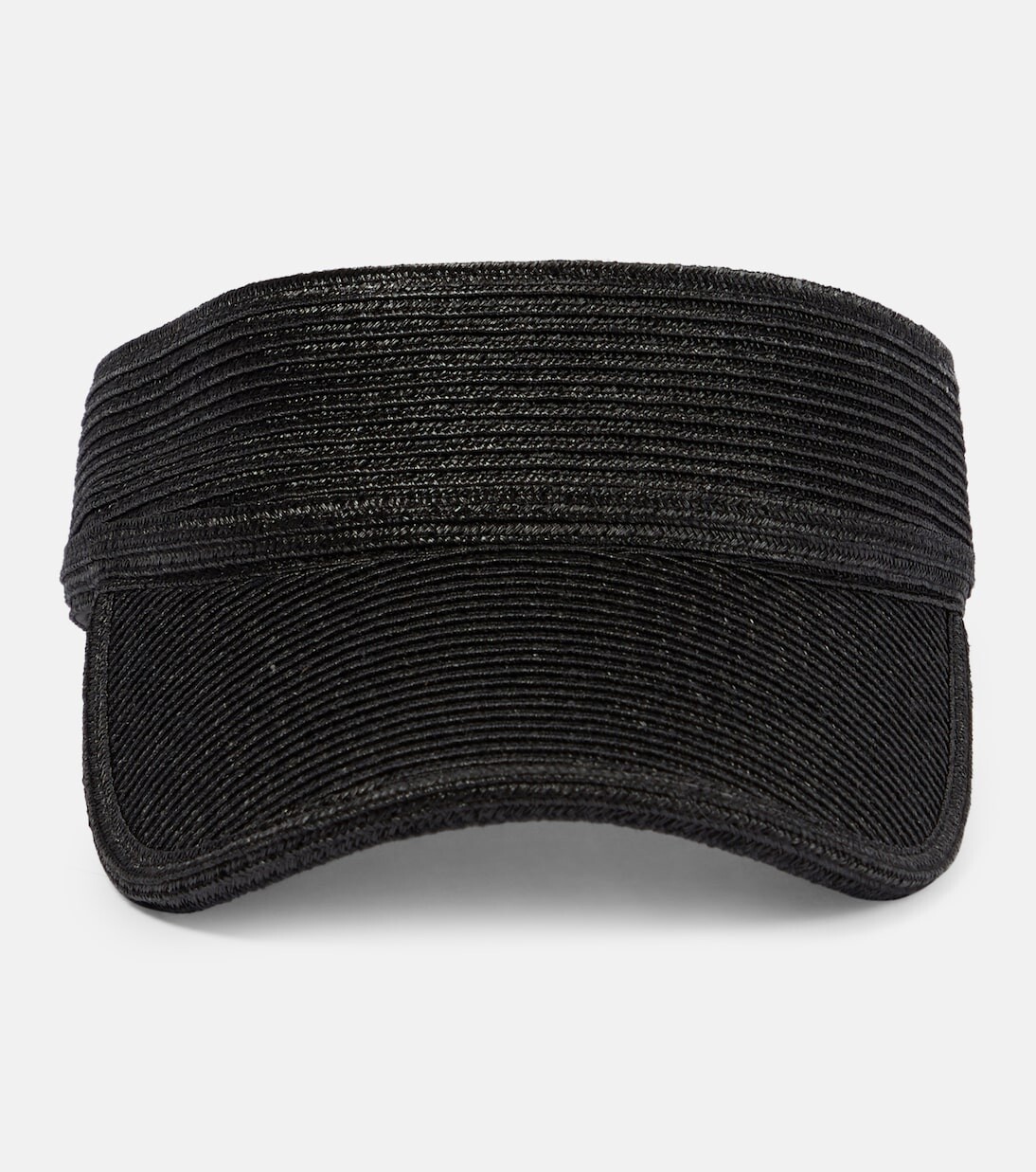 

Козырек из рафии Saint Laurent, черный