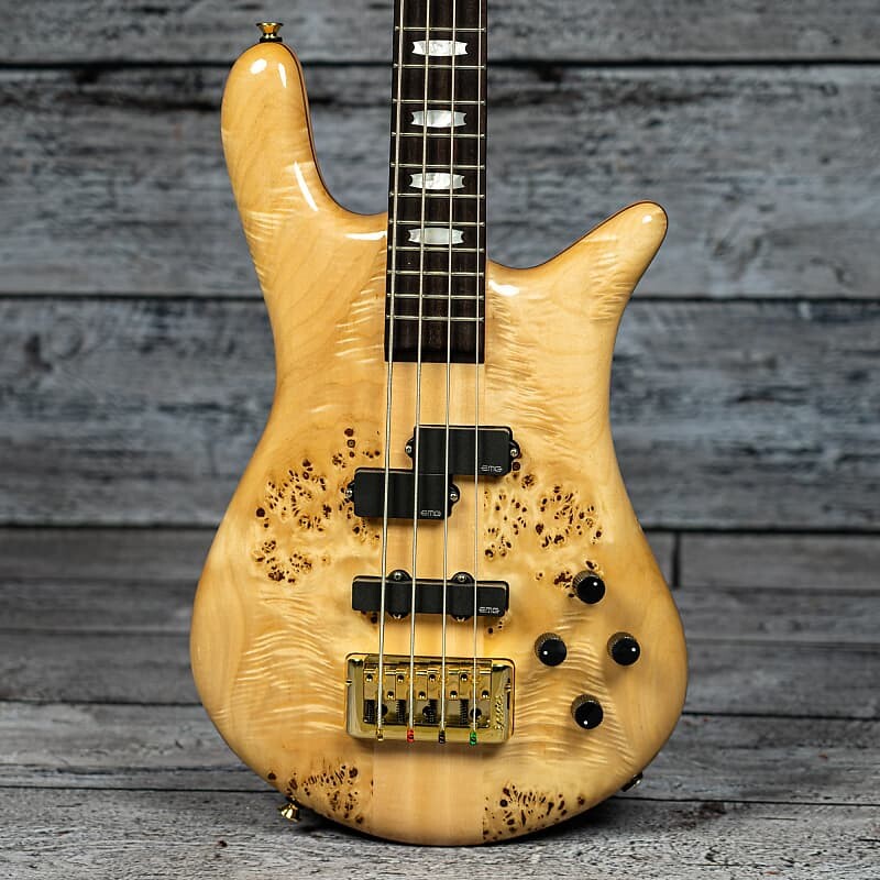 Басс гитара Spector EURO4LX - Poplar Burl Natural Gloss