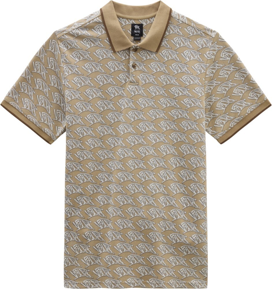 

Футболка Vans Halicrest Stripe Polo Ss, синий