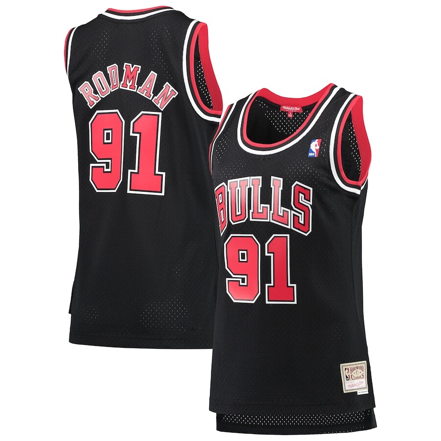 

Джерси Mitchell & Ness Chicago Bulls, черный