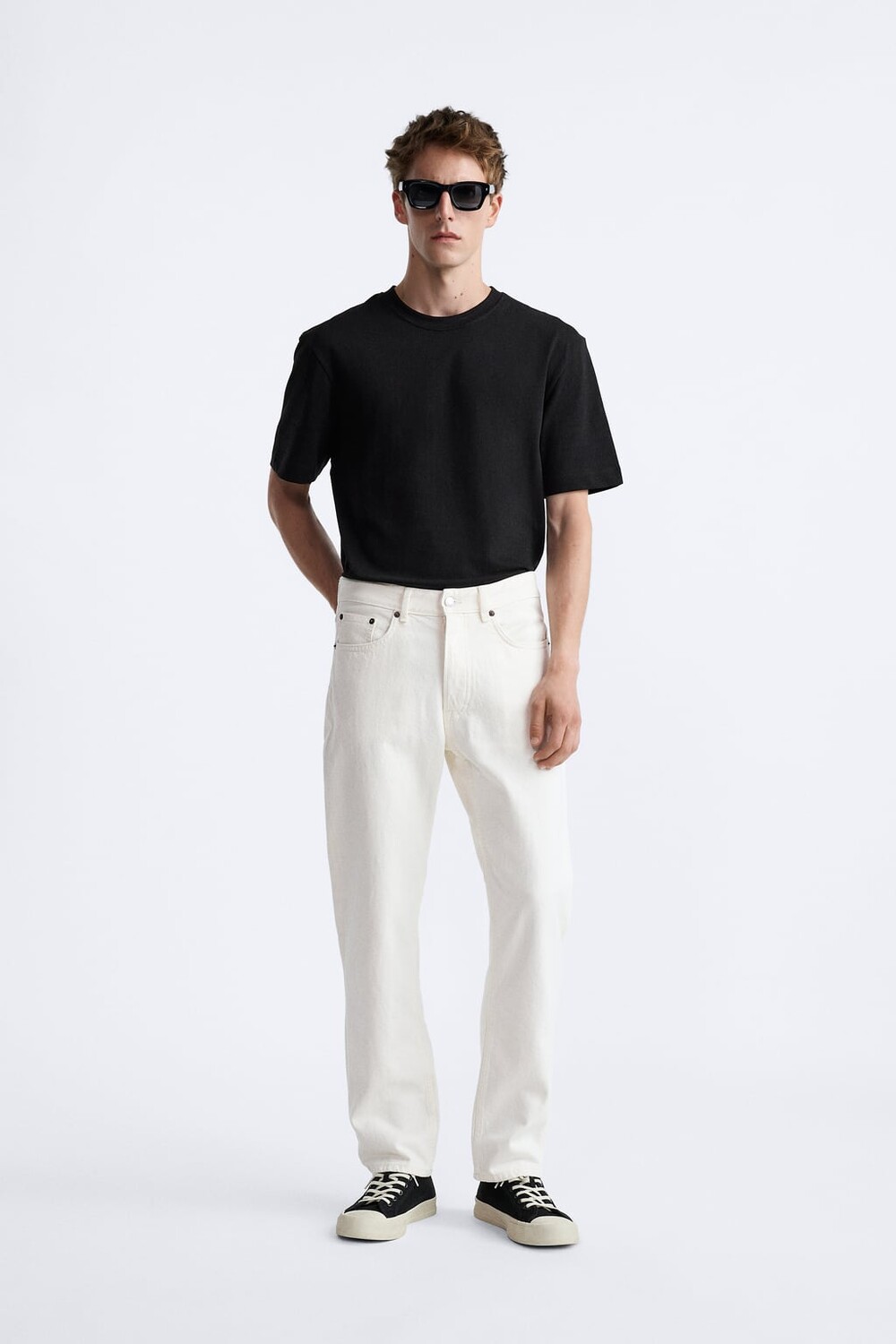 

Джинсы прямого кроя 1995 года ZARA, белый
