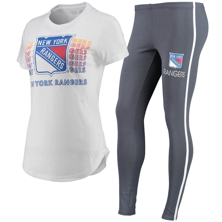 

Пижамный комплект Concepts Sport New York Rangers, белый