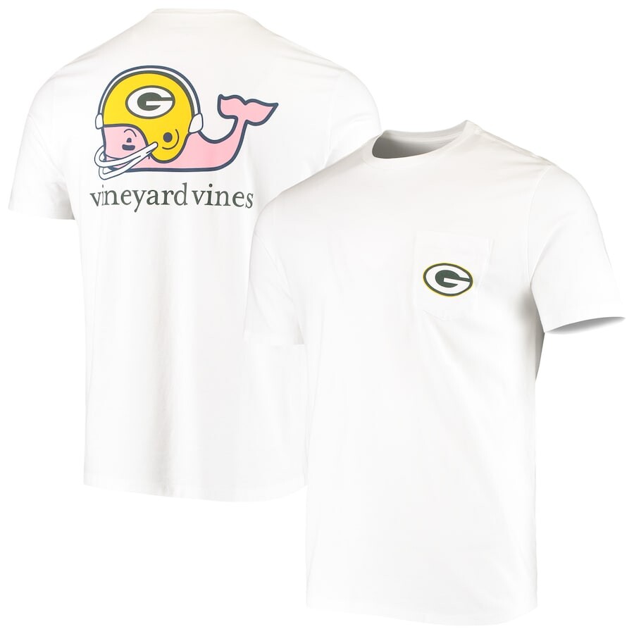 

Футболка с коротким рукавом Vineyard Vines Green Bay Packers, белый