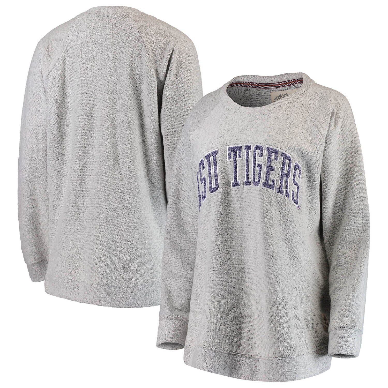 

Женский серый удобный свитшот для прессы LSU Tigers Helena