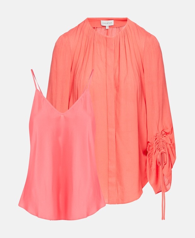 

Блузка для отдыха Halston, персик