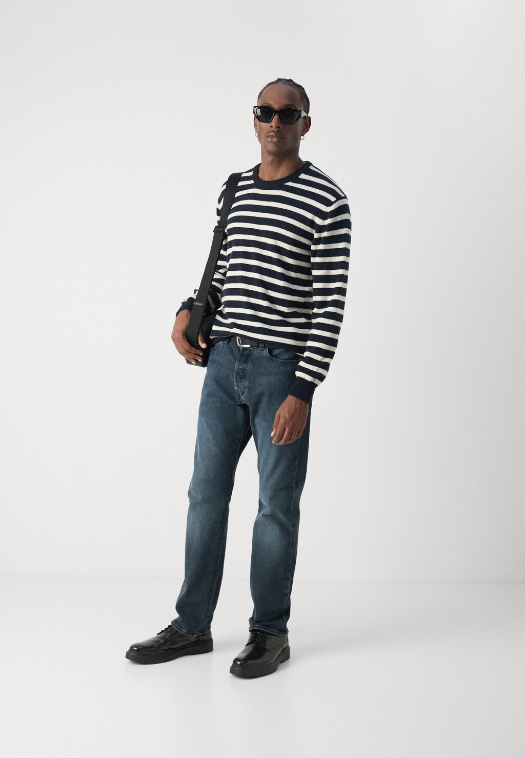

Джемпер KARSTEN STRIPE Mads Nørgaard, белый