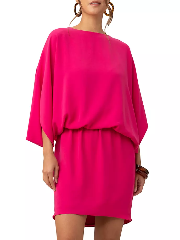 Мини-платье Manhattan с блузоном Trina Turk, цвет radio city rose