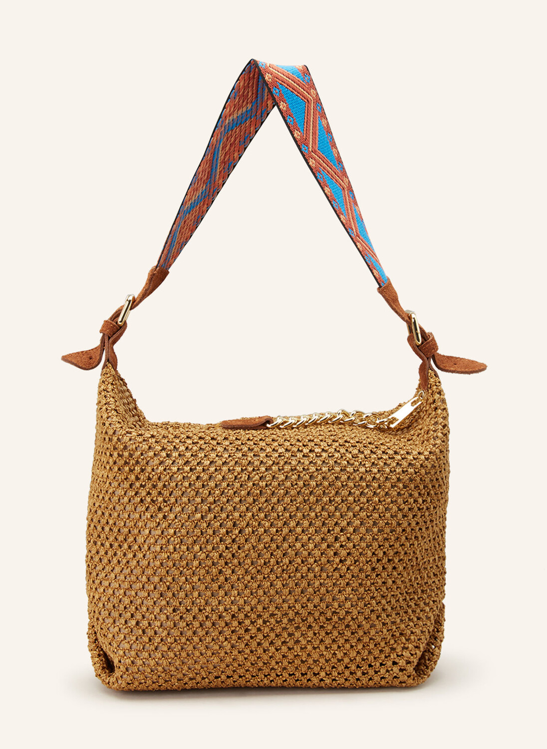 

Сумка хобо ViaMailBag MAYA DRILL, кэмел