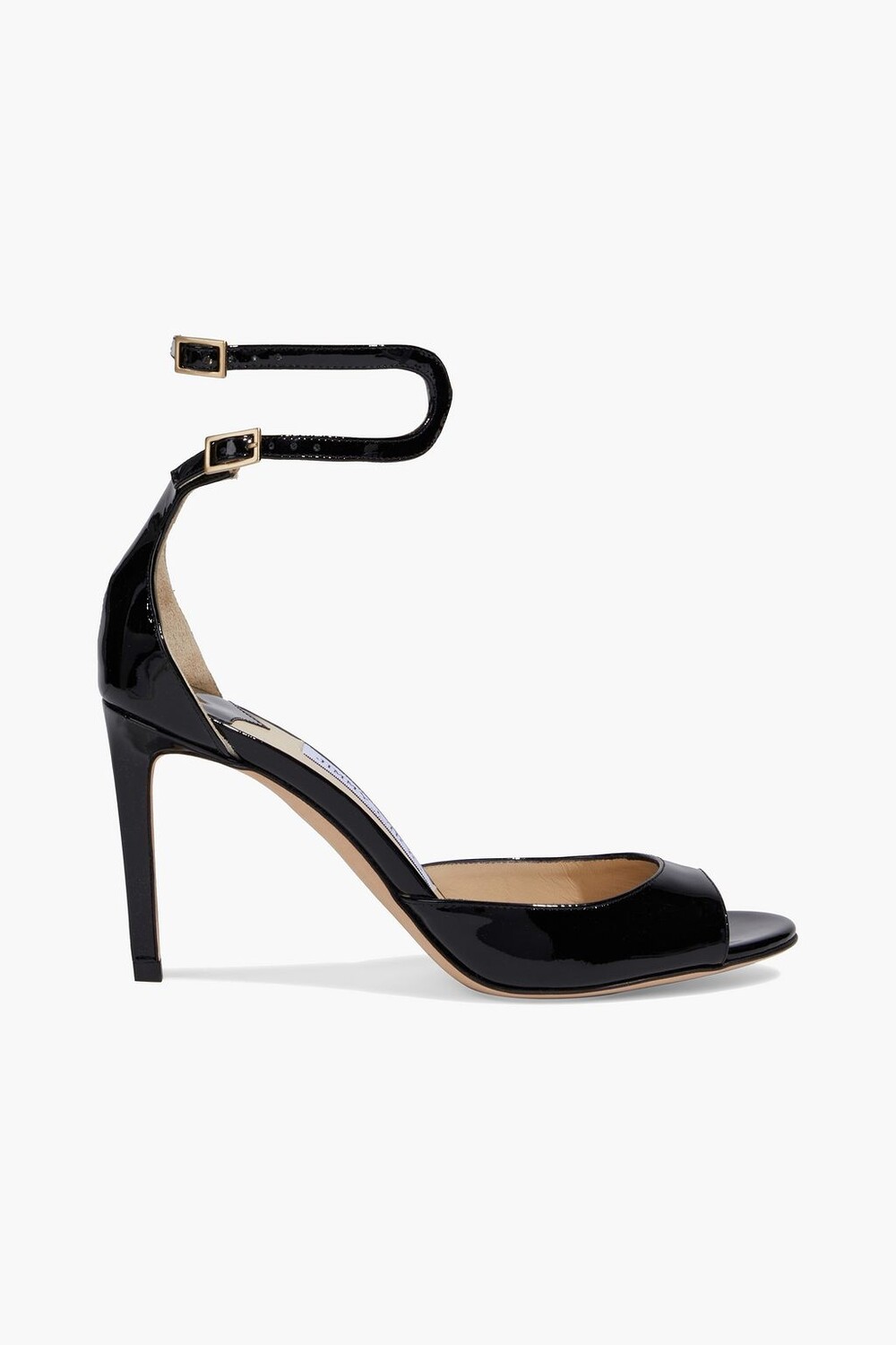 

Босоножки Lane 85 из лакированной кожи JIMMY CHOO, черный