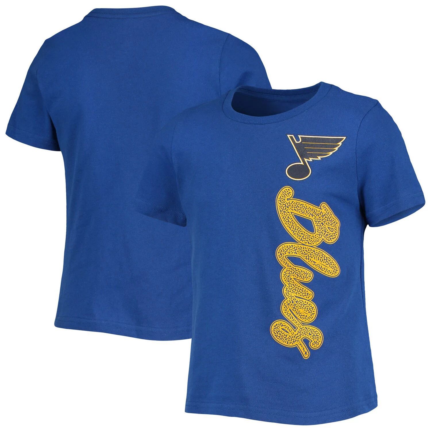 

Молодежная синяя футболка из синели для девочек St. Louis Blues Outerstuff