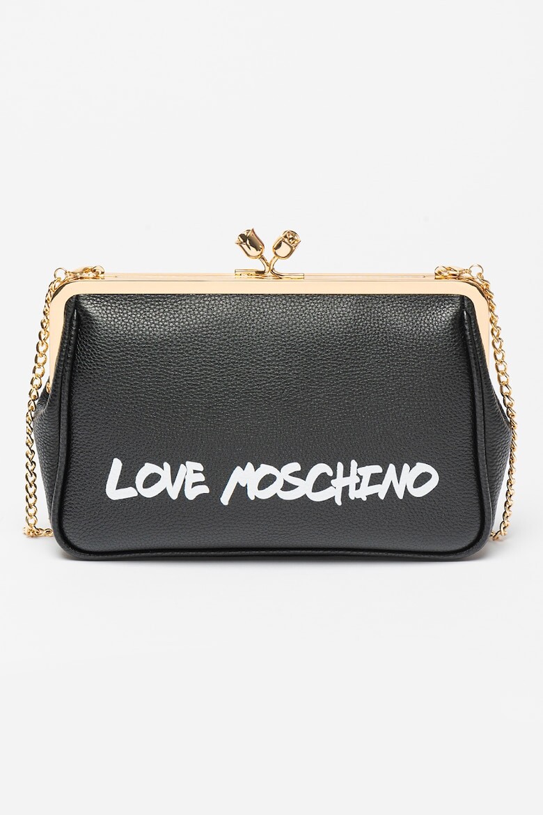 

Клатч с логотипом Love Moschino, черный