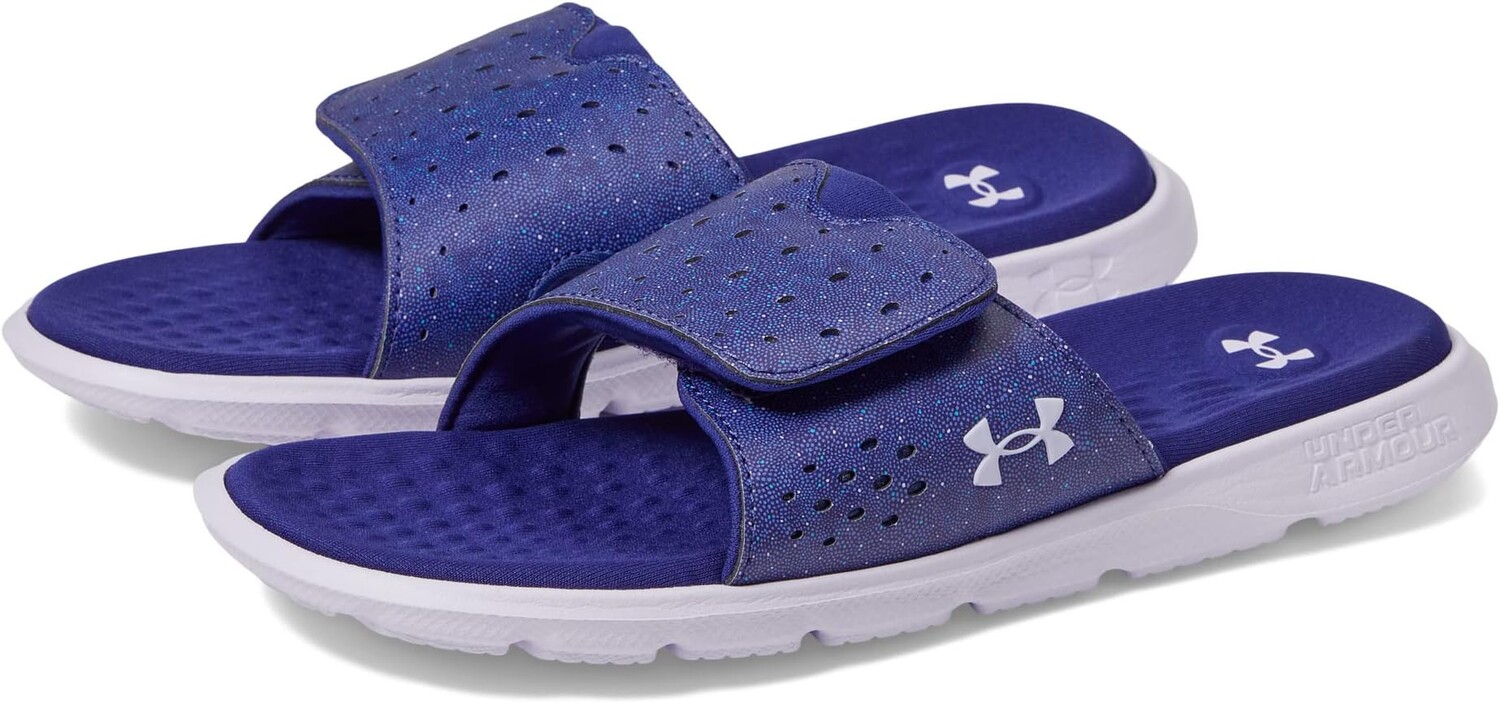 Сандалии Ignite 7 Slide Under Armour, цвет Baja Blue/Nebula Purple/Nebula Purple