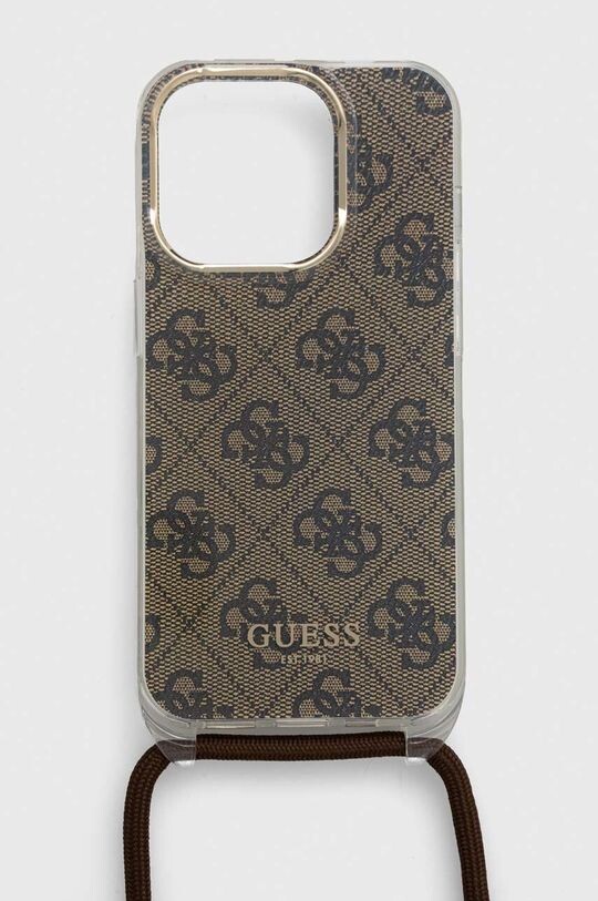 

Чехол для iPhone 15 Pro 6,1" Guess, коричневый