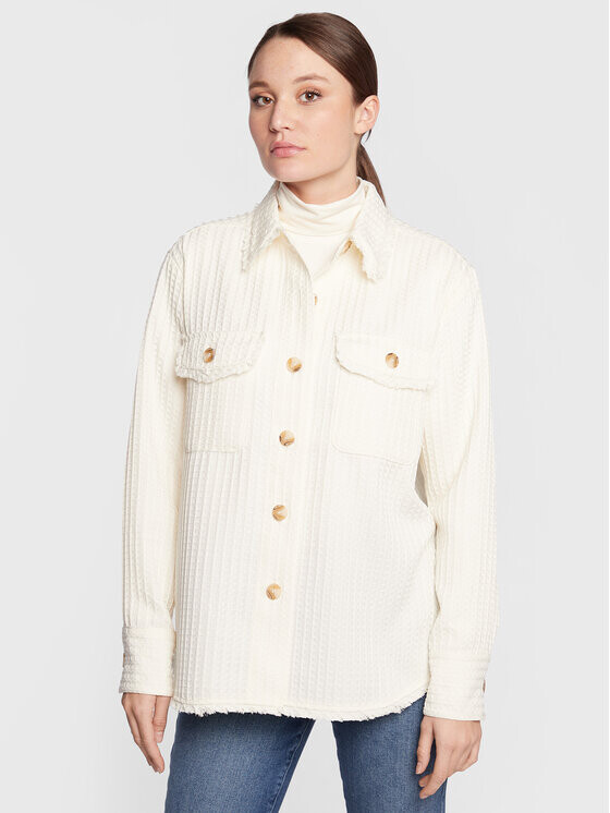 

Рубашка свободного кроя Gina Tricot, экрю