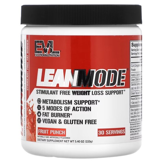 

Поддержка похудения без стимуляторов EVLution Nutrition LeanMode, фруктовый пунш