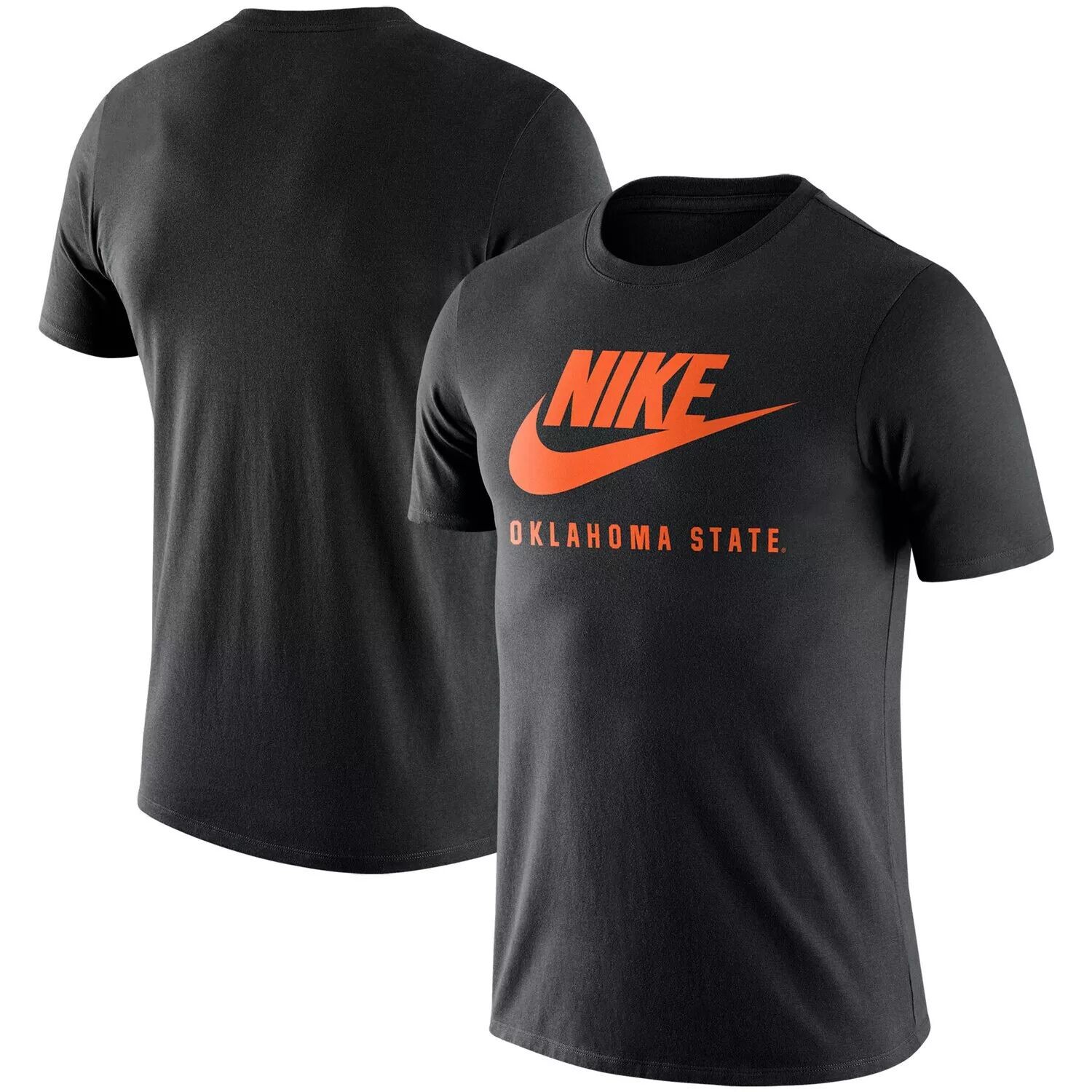 

Мужская черная футболка Oklahoma State Cowboys Essential Futura Nike, Черный