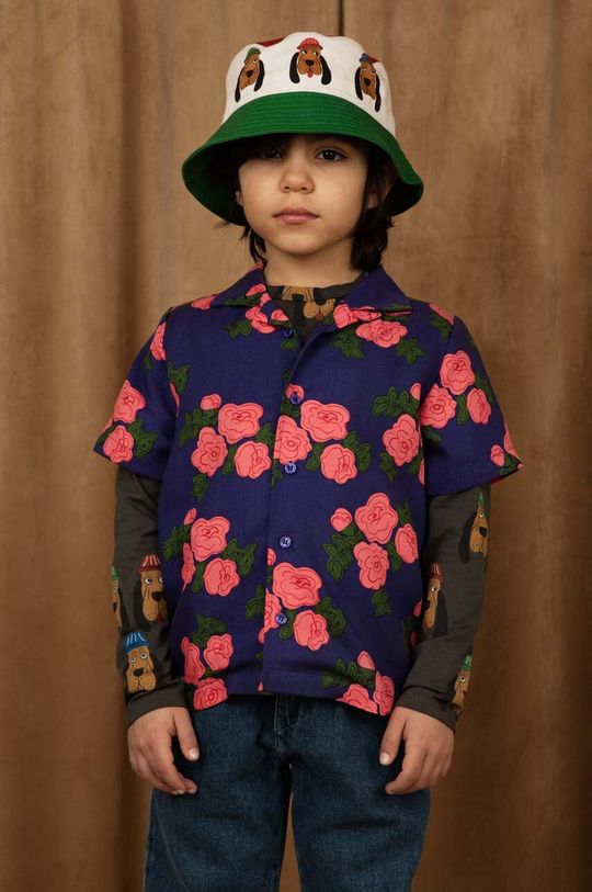 Детская хлопковая шапочка Mini Rodini, мультиколор цена и фото