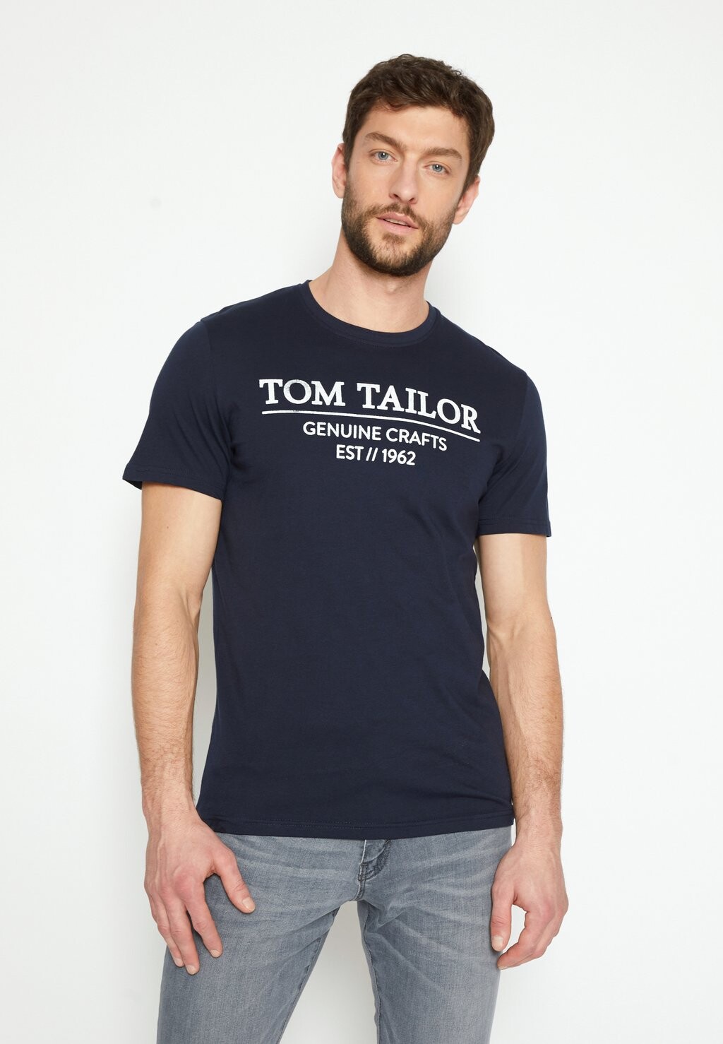 

Футболка с принтом TOM TAILOR, темно-синий