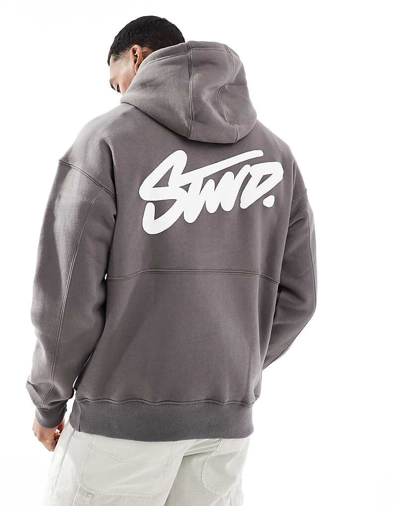 

Серая худи Pull&Bear STWD