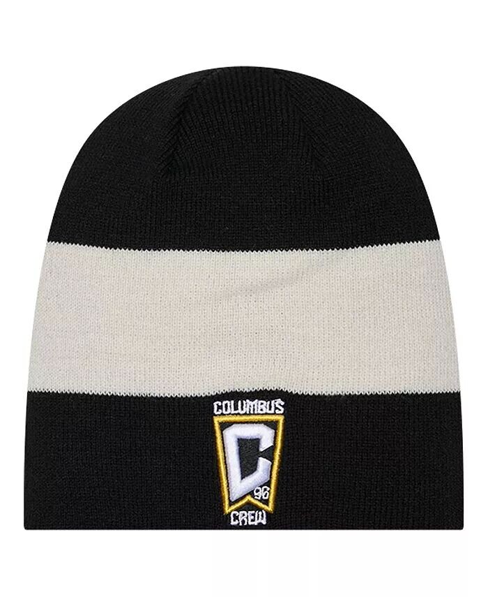 

Мужская черная вязаная шапка Columbus Crew 2024 Kick Off Collection New Era, черный
