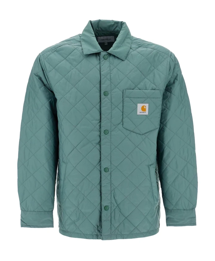 

Стеганая куртка с рубашечным дизайном Carhartt Wip, зеленый