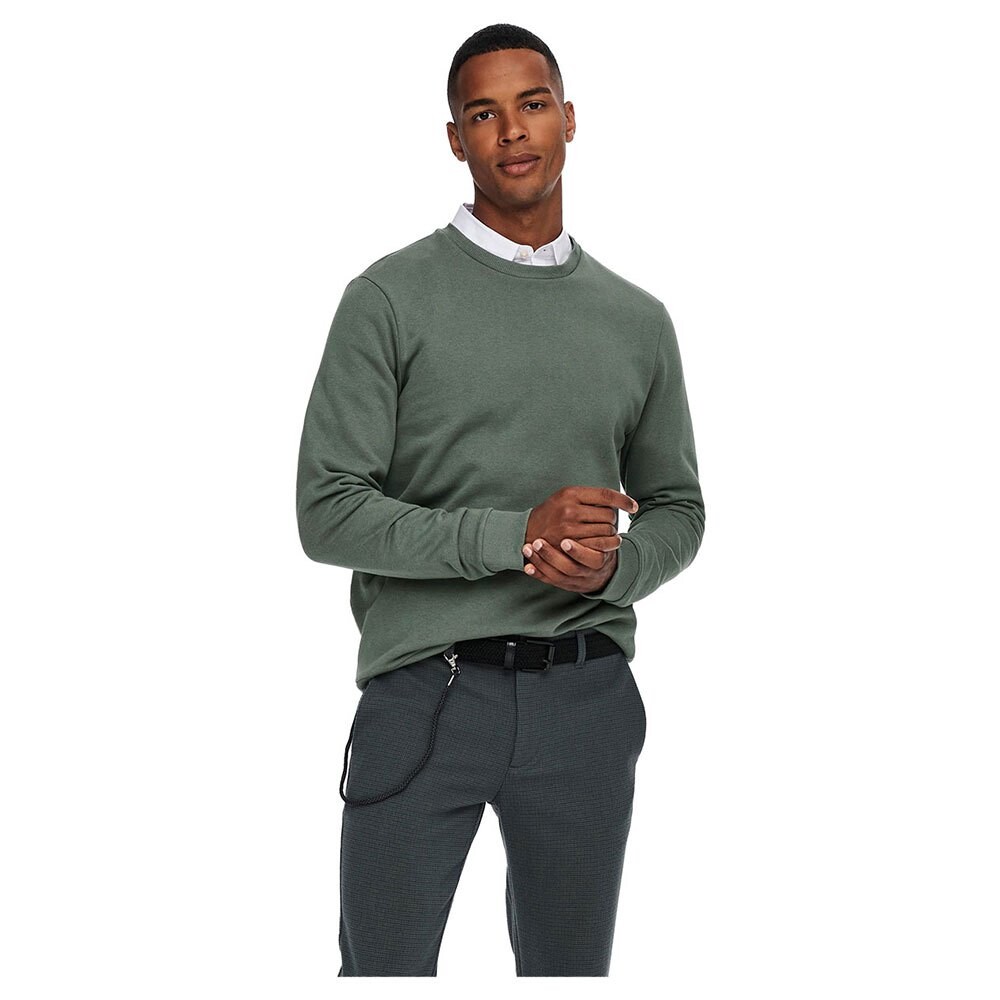 

Толстовка Only & Sons Ceres Life Crew Neck, зеленый