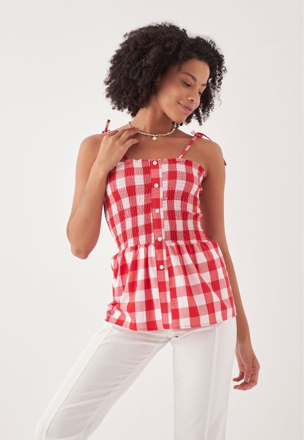 

Топ GINGHAM SLEEVELESS Herita, цвет red