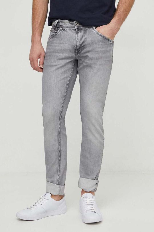 Джинсы Pepe Jeans, серый джинсы зауженные pepe jeans размер 33 голубой