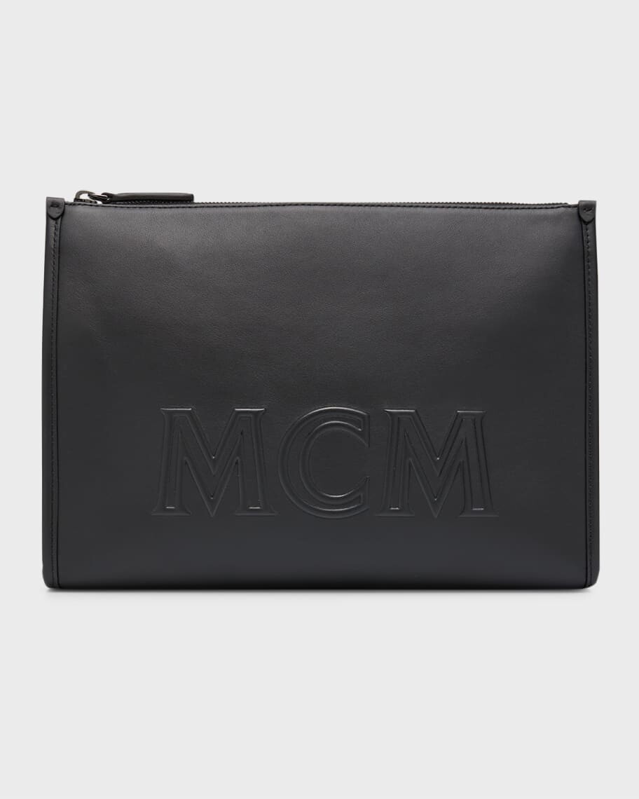 

Мужская большая кожаная сумка через плечо Aren MCM