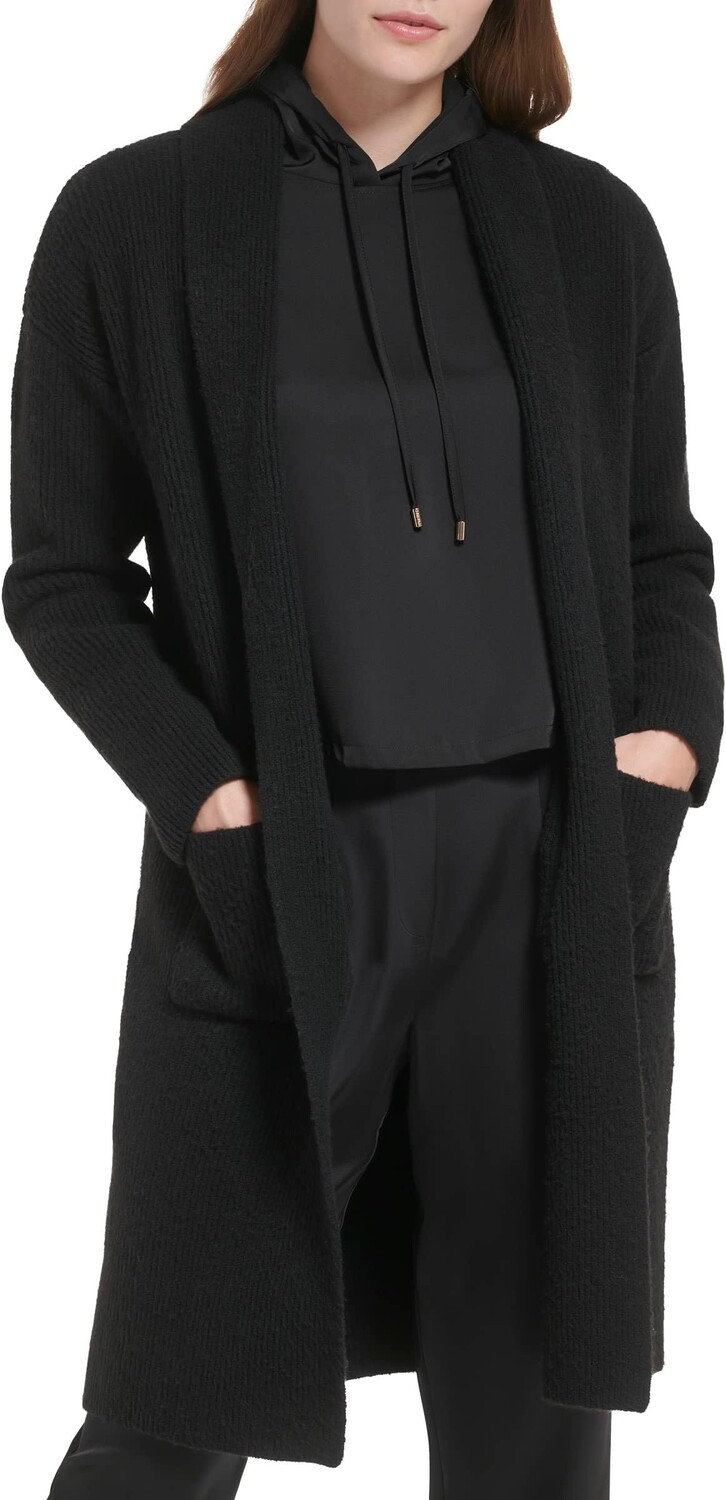 

Свитер Long Shawl Collar with Pockets Calvin Klein, черный