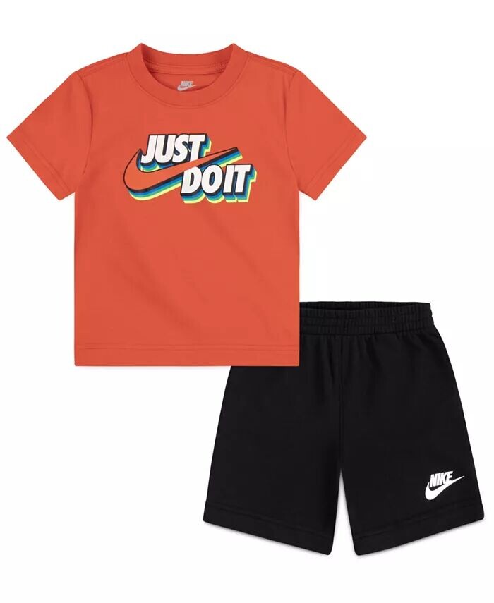 

Короткий флисовый комплект для мальчиков для малышей Nike, синий