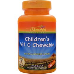 Thompson Детский витамин С жевательный 100 жевательных конфет
