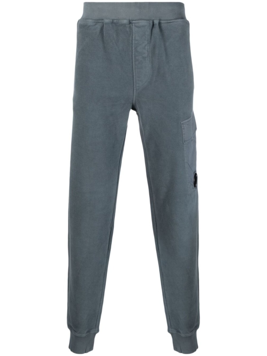 

C.P. Company lens-detail cotton track pants, серый
