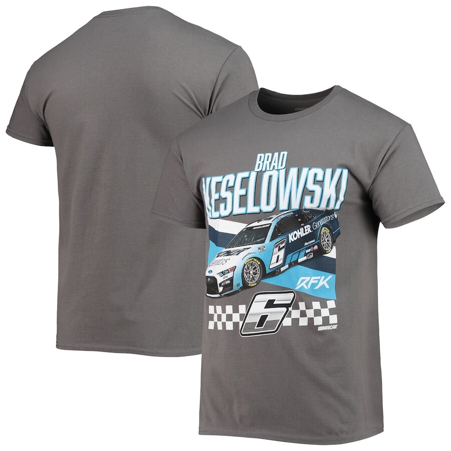 

Футболка с коротким рукавом Checkered Flag Brad Keselowski, угольный