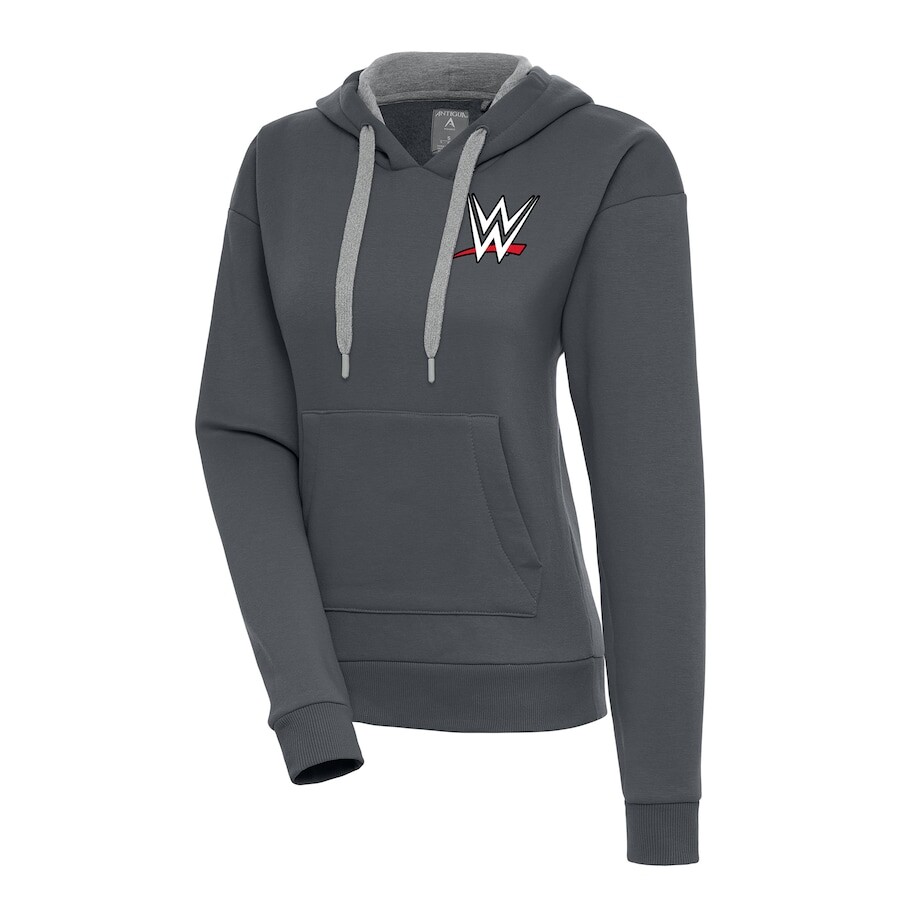 

Пуловер с капюшоном Antigua Wwe Merchandise, угольный