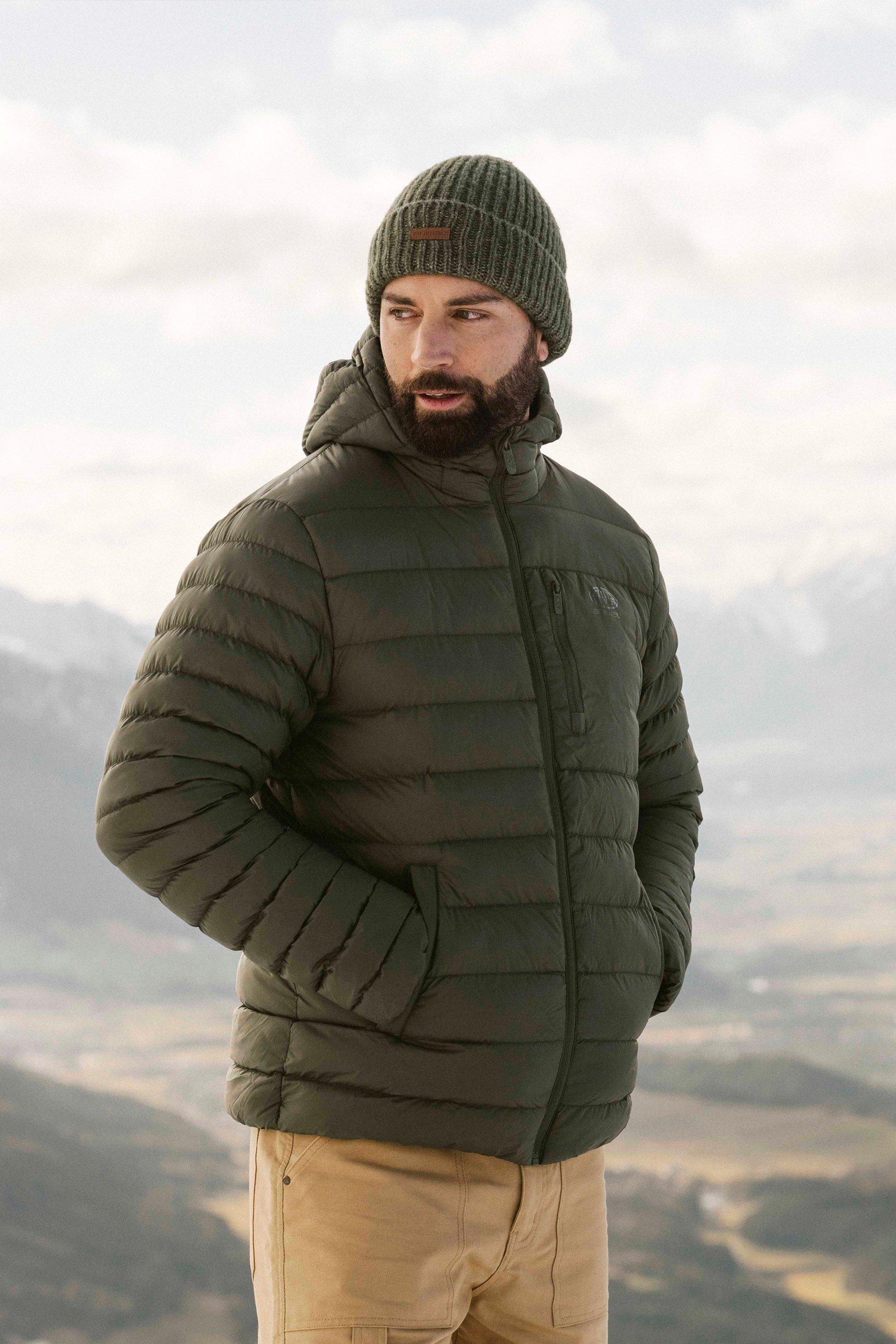 Куртка Gunnar из переработанного сырья Легкое теплое пальто с удобной подкладкой Animal, хаки фотографии