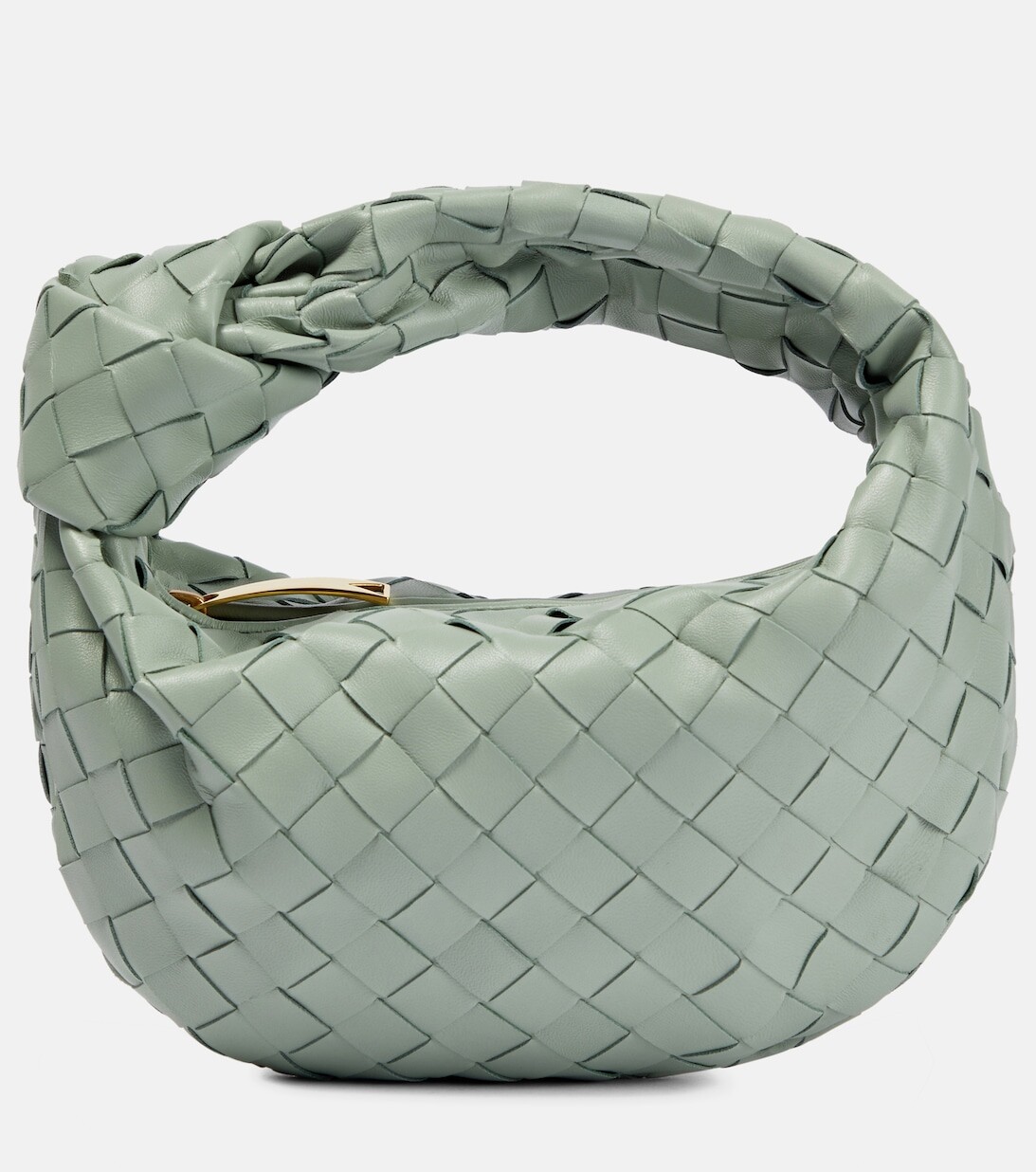 

Кожаная сумка-тоут Jodie Mini Bottega Veneta, серый