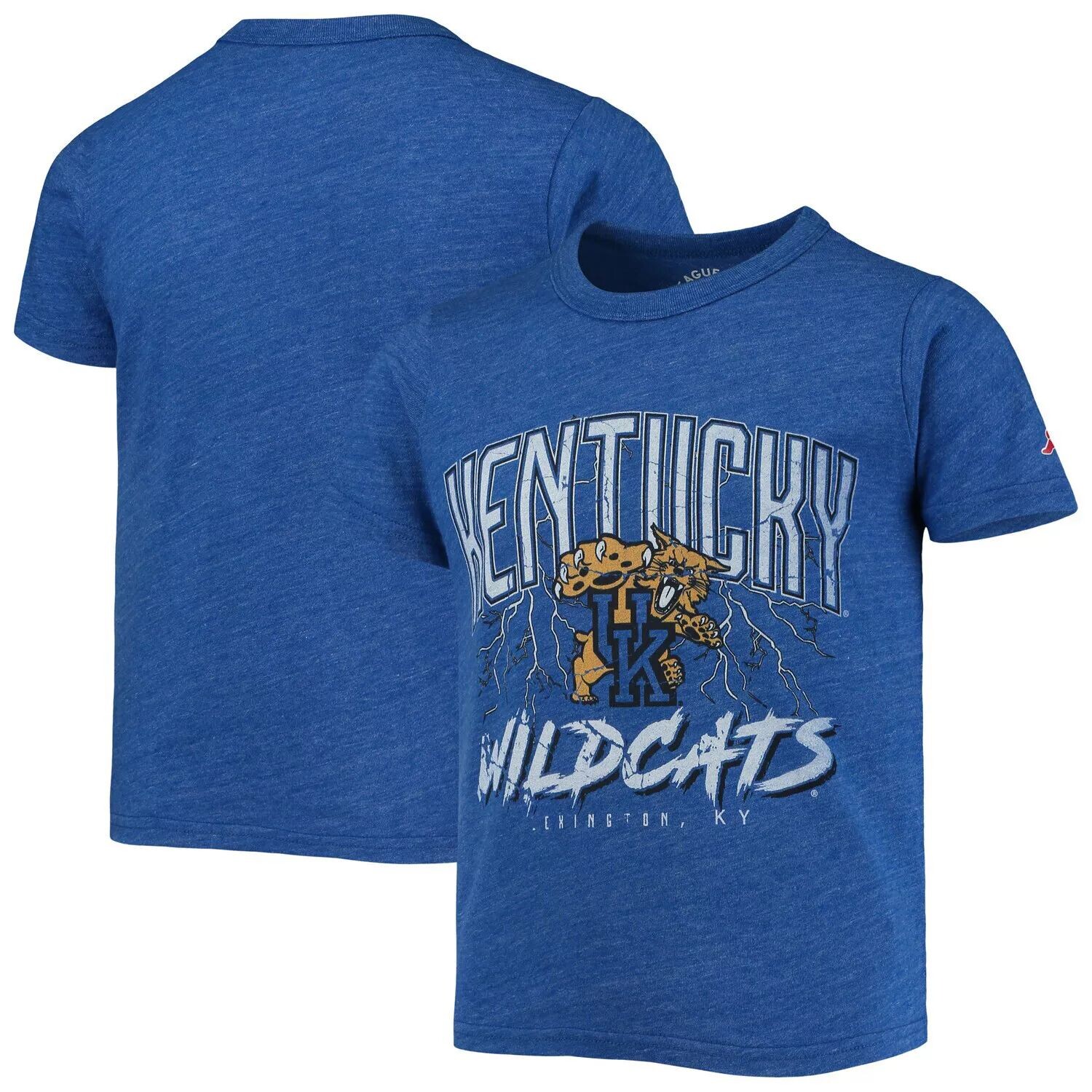 

Молодежная лига университетской одежды Футболка из трех смесей с принтом Royal Kentucky Wildcats Victory Falls Unbranded